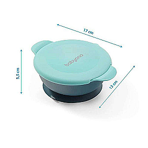 BABYONO Tase ar vāku uzkodu un piesūcekni 300ml 6m+