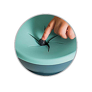 BABYONO Tase ar vāku uzkodu un piesūcekni 300ml 6m+