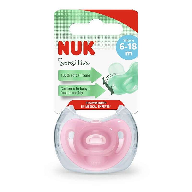 Пустышка  NUK Sensitive 6-12 m.