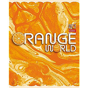 Zinātnes burtnīca 96l A5f kvadrātā - Oranžā pasaule