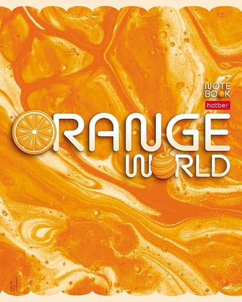 Тетрадь 96л А5ф клетка  - Оранжевый мир