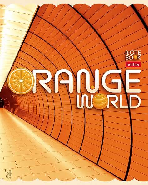 Тетрадь 96л А5ф клетка  - Оранжевый мир