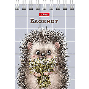 Блокнот 40л А7ф клетка - Хорошо быть ёжиком