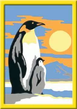 Gleznas pēc numuriem 8.5х12 см Pingvīns