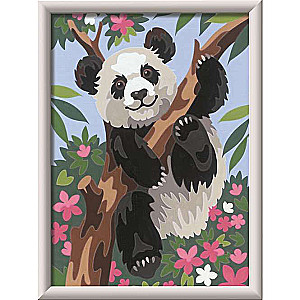Glezna pēc numuriem 18X24cm Panda