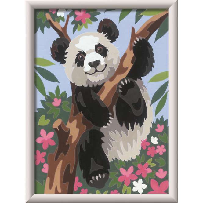 Gleznas pēc numuriem 18X24cm Panda