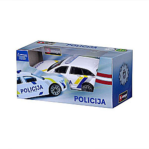 Automobilis BBURAGO 1:43 Audi A6 avant Policija Latvija, 18-30415LV