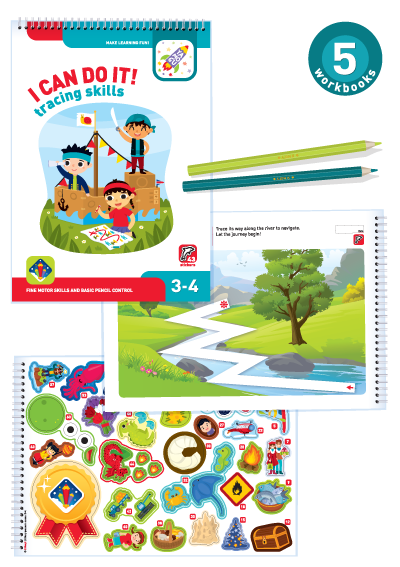 I Can Do It! Activity pack for children aged 3-4 Я могу! Комплект из 5 тетрадей. 3-4 года