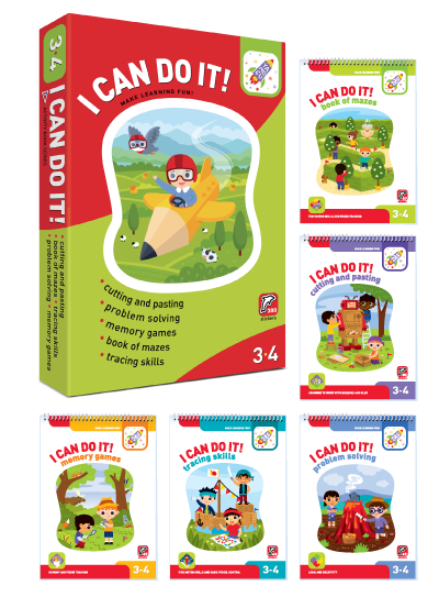 I Can Do It! Activity pack for children aged 3-4 Я могу! Комплект из 5 тетрадей. 3-4 года