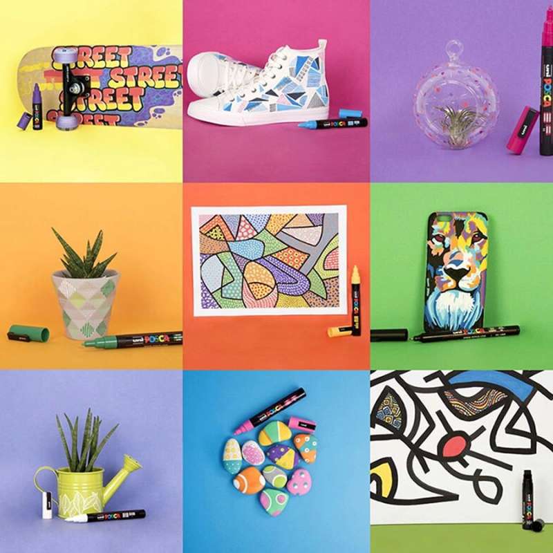 Ūdens bāzes marķieris UNI Posca PC-8K rozā krāsā