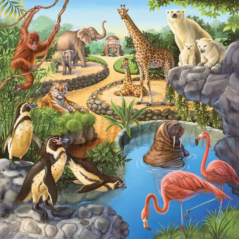 Puzzle 3x49 Dzīvnieki