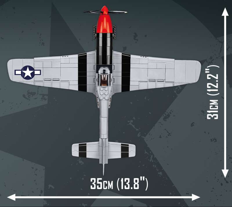 Конструктор - COBI P-51D Mustang, 350 дет.