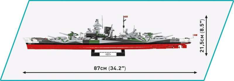 Конструктор - COBI Battleship Tirpitz, 2880 дет.