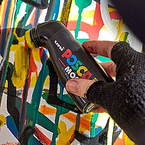Ūdens bāzes marķieris UNI Posca PCM-22 melns