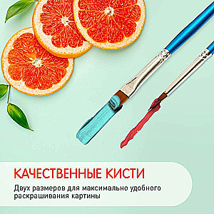 Glezna pēc numuriem 35X88 PANNO Violeta acis 12 krāsas