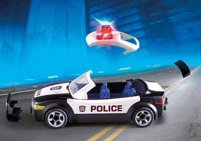 Полицейская машина с мигалками