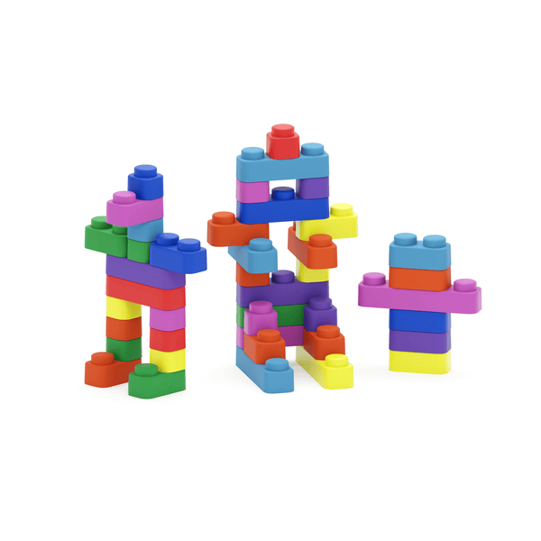 Attīstoša rotaļlieta - Mīkstie bloki 42 elementi