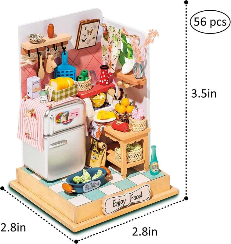 3D складная миниатюра ROBOTIME Кухня