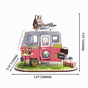 3D saliekamā miniātūra ROBOTIME Camping