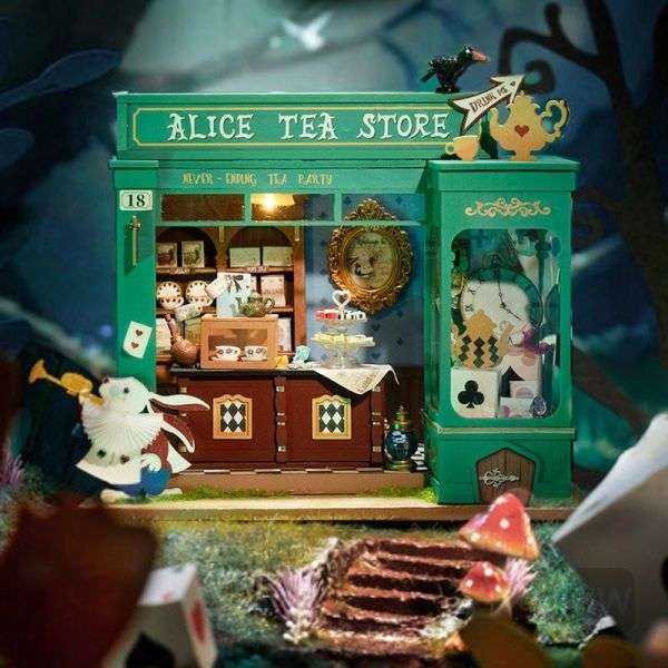 3D складная миниатюра ROBOTIME  Alice Tea Store