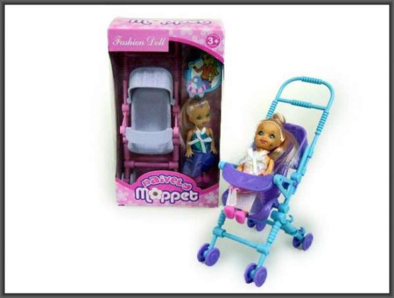 Кукла 10см с коляской Naively mappet