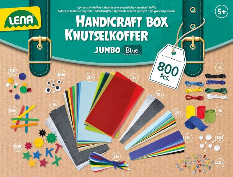 Набор для творчества LENA Handicraft Box Jumbo, 800 det.