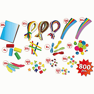 Radošais komplekts LENA Jumbo, 800 elementi