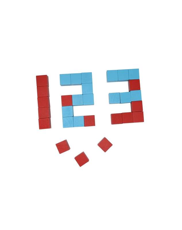 Развивающая игра 3D ANDREU - Деревянные квадратные блоки