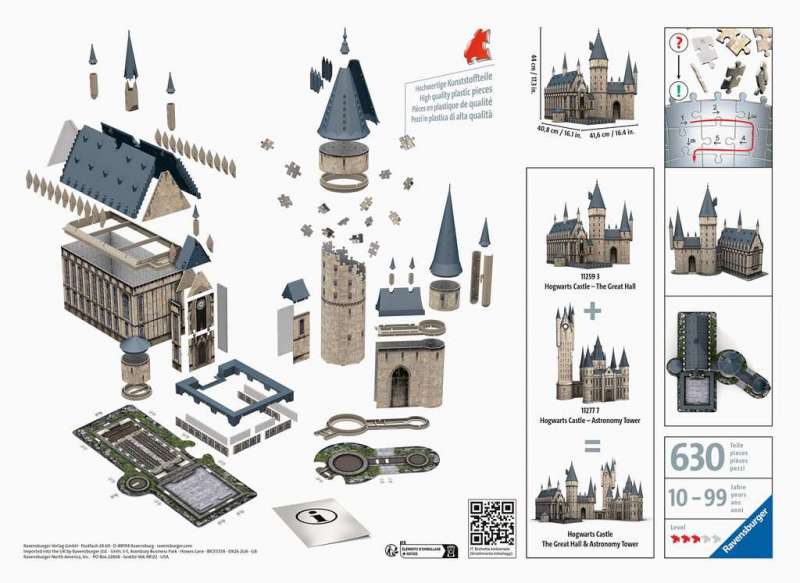 3D puzzle Harry Potter Hogwarts Castle