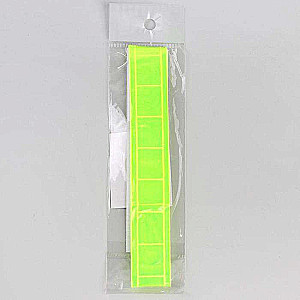 Atstarojošā lente uz velcro 46*2,5cm dzeltena