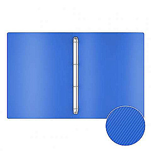 Plastmasas mape uz 4 gredzeniem ErichKrause® Diagonal Vivid, 35mm, A4, assorti