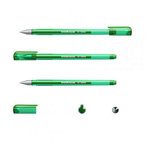 Pildspalva gēla,  uzgalis 0,5 mm, zaļa tintes krāsa G-TONE ERICHKRAUSE