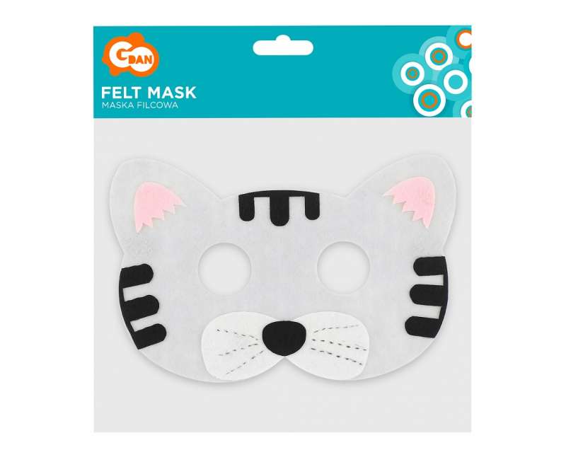 Filca maska 11x18cm Kaķis