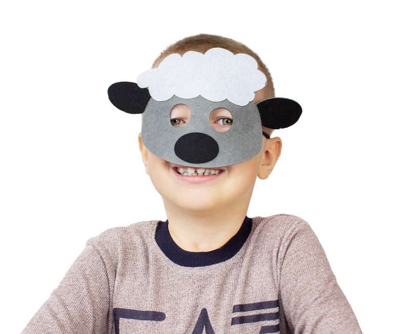 Filca maska Sheep, size 25 x 14 cm