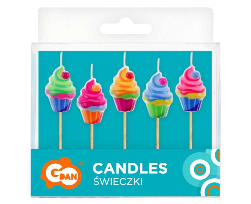 Kūku sveču komplekts, 5 gab.