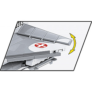 Konstruktors - COBI Mirage III S Šveices Gaisa spēki, 453 detaļas