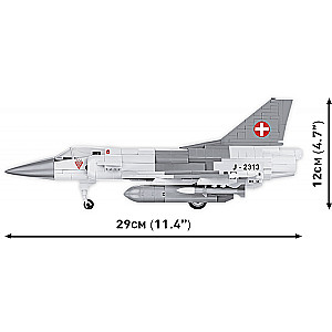 Konstruktors - COBI Mirage III S Šveices Gaisa spēki, 453 detaļas