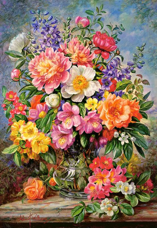 Puzle June Flowers in Radiance 1000 gab.