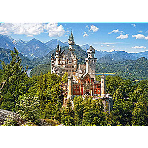 Puzle Skats uz Neuschwanstein pili, Vācija 500 gab.