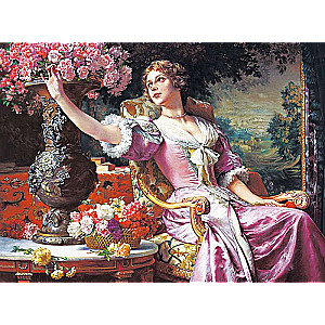 Puzle Copy of Lady in Purple Dress, W.Czachórski  3000 detaļas.