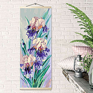 Glezna pēc numuriem 35X90 krāsains audums PANNO. SKAISTĀ IRIS 35 krāsas
