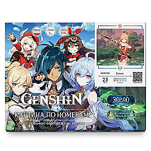 Glezna pēc numuriem 30x40 Genshin YoiMiya 23 krāsas
