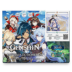 Glezna pēc numuriem 30x40 Genshin AYAKA 23 krāsas