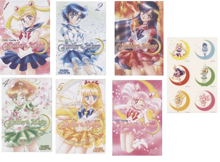 Набор манги Sailor Moon. Часть 1. Тома 1-6. 