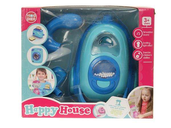 Rotaļlietu putekļu sūcējs Happy House ar skaņu un gaismu