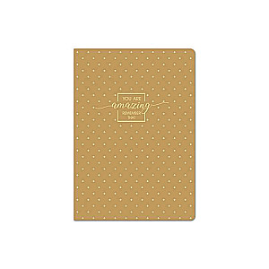 A5 48 lapu piezīmju grāmata Gold dots