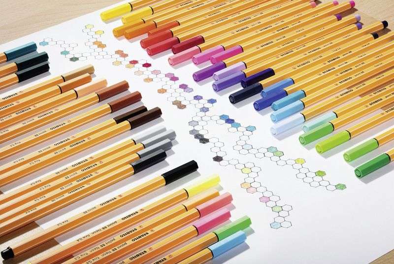 Чернильные ручки, point 88, ARTY, 25 цветов, в футляре