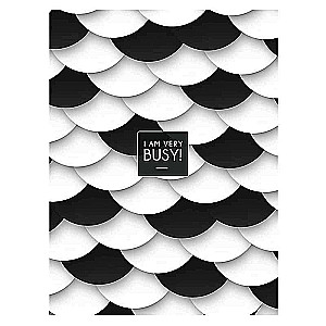 A5 formāta piezīmju grāmata, 80 lapas līnijās BUSY, assorti