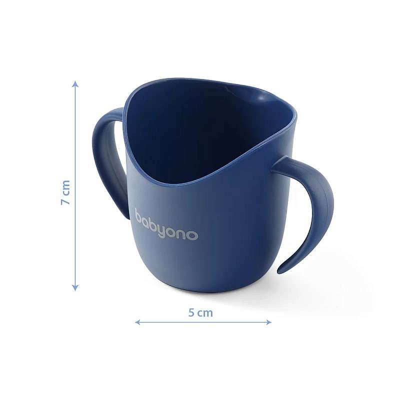 BABYONO FLOW эргономичная чашка 120ml 6m+ 