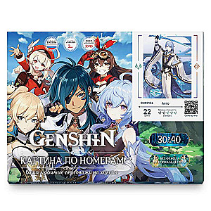 Glezna pēc numuriem 30x40 Genshin AYATO 22 krāsas